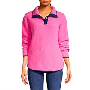 St. John’s Bay Bright Pink Faux Fur Sherpa Pullover